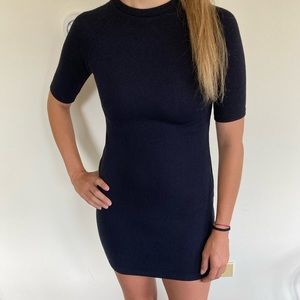 Navy bodycon mini dress